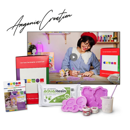 CreoBox Glitter & Candy: Un Viaggio Creativo con Aqua Resin